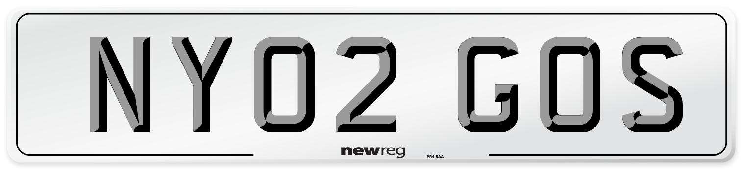 NY02 GOS Number Plate from New Reg